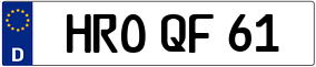 Trailer License Plate